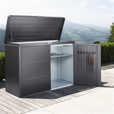 outdoor metal storage boxes